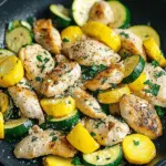 Chicken with Zucchini and Squash