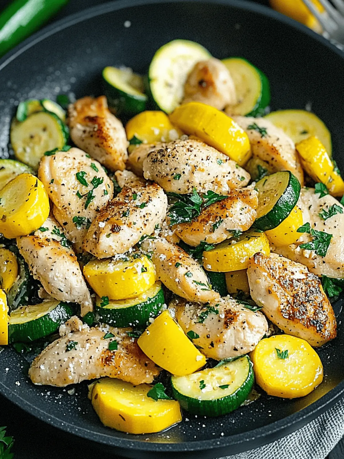 Chicken with Zucchini and Squash