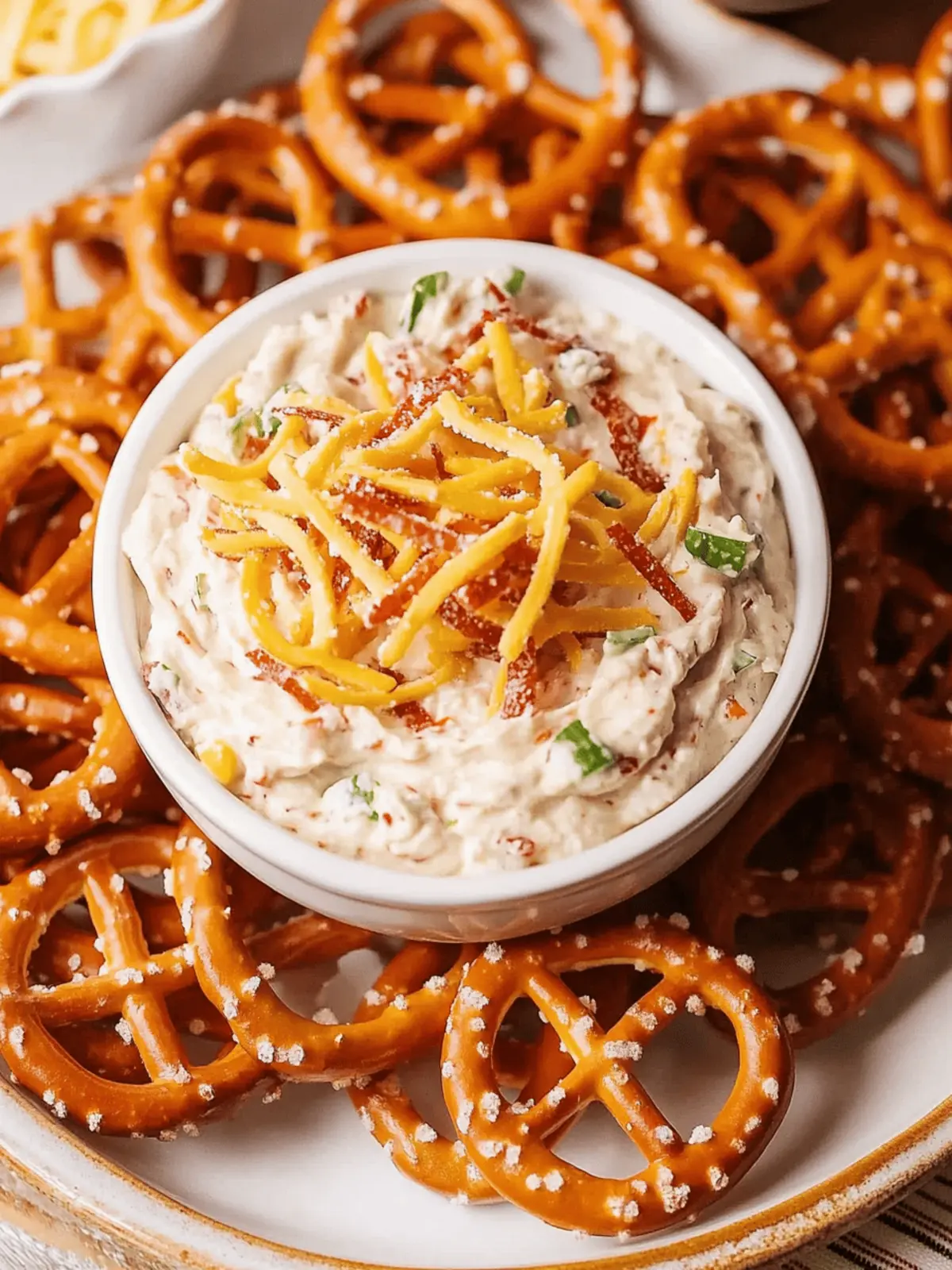 Creamy Pretzel Dip with Savory Bacon in Just 10 Minutes