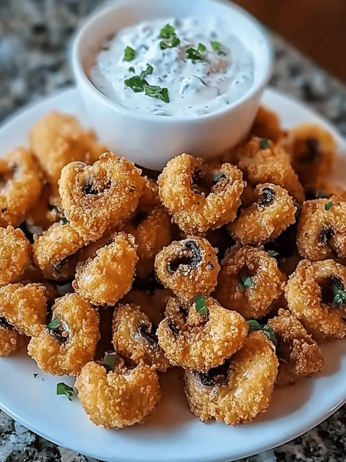Crispy Fried Mushrooms with Cool Ranch Dip: A Game-Changer Snack