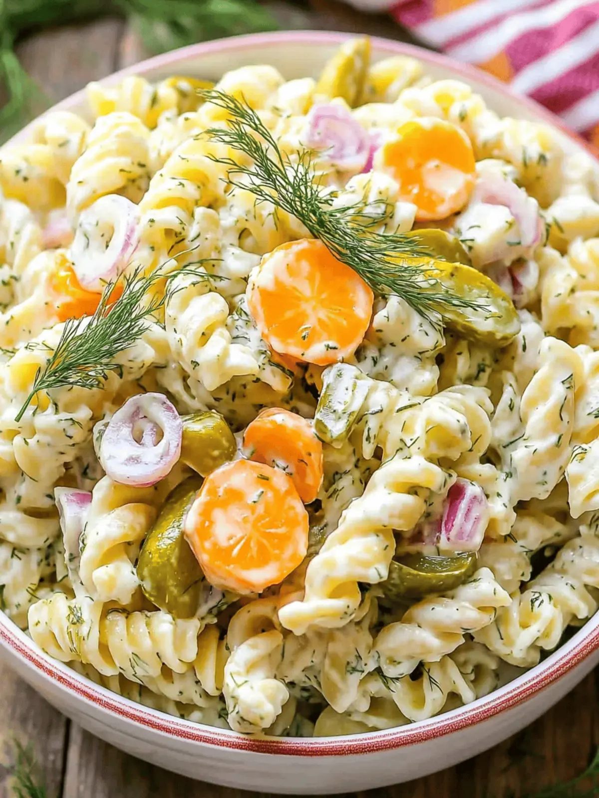 Dill Pickle Pasta Salad