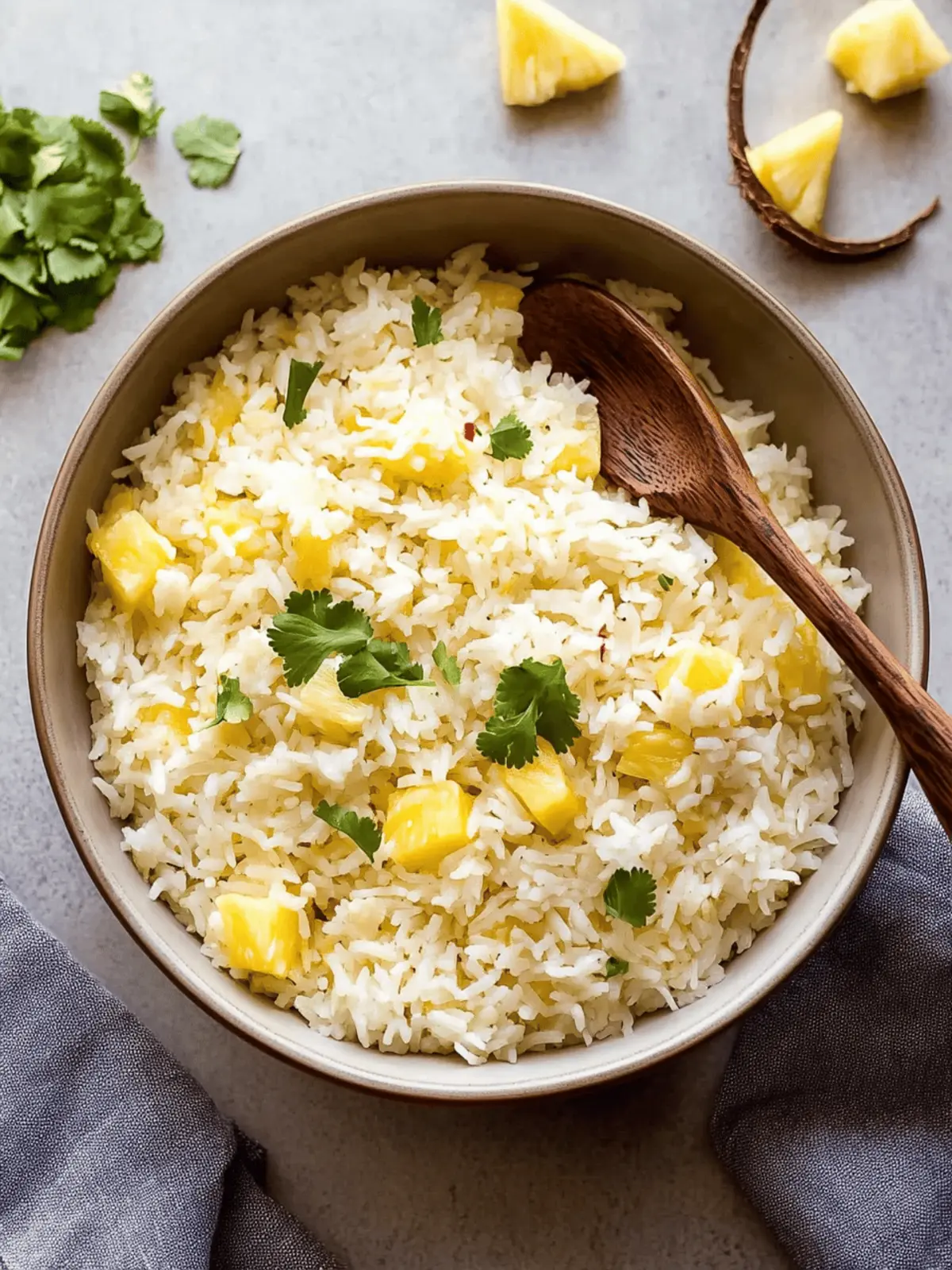 Delicious Tropical Coconut Pineapple Rice for Easy Entertaining