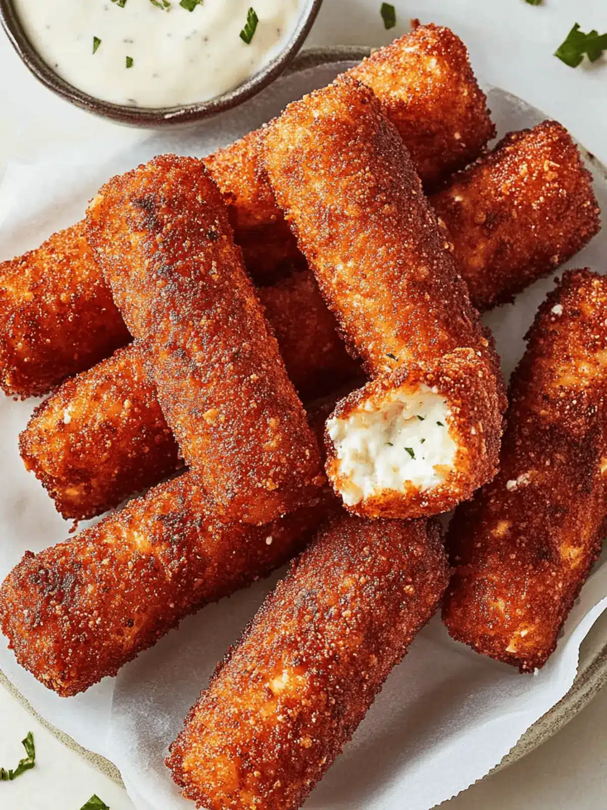 Nashville Hot Mozzarella Sticks