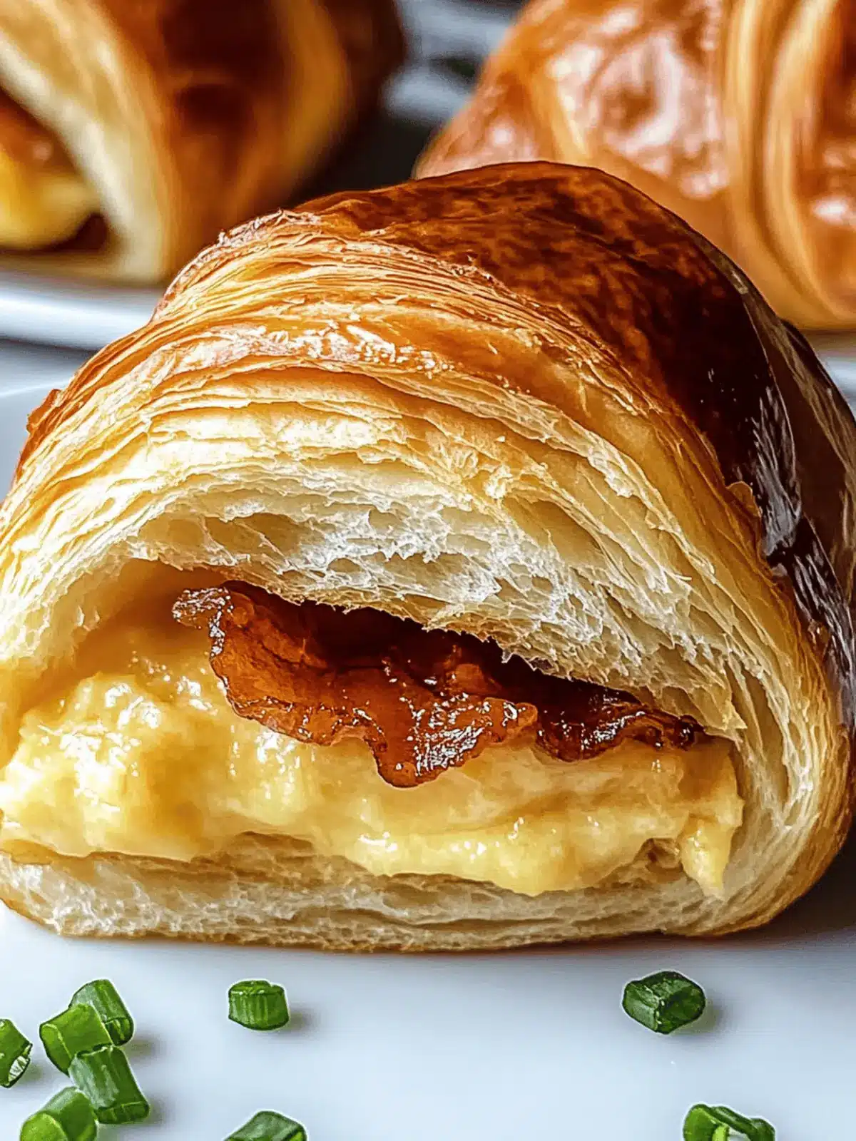 Maple Mustard Croissant Breakfast Sandwiches