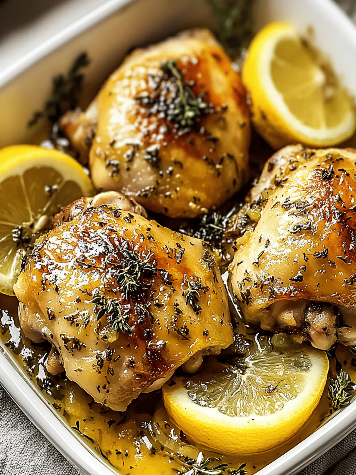 Greek Lemon Chicken Thighs