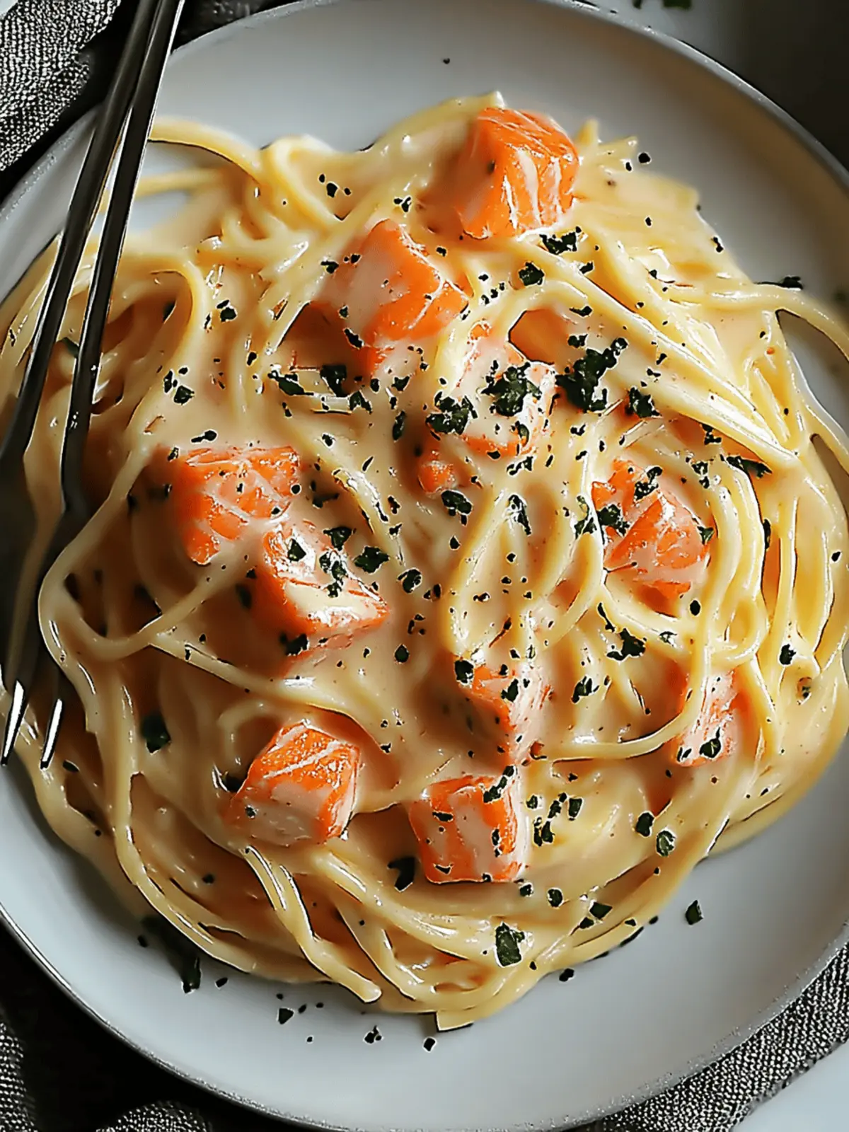 Smoked Salmon Carbonara