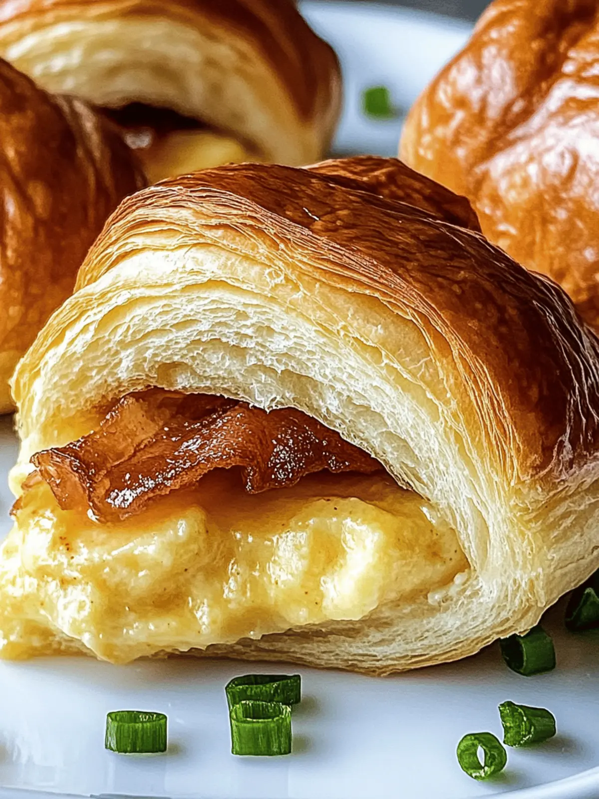 Maple Mustard Croissant Breakfast Sandwiches