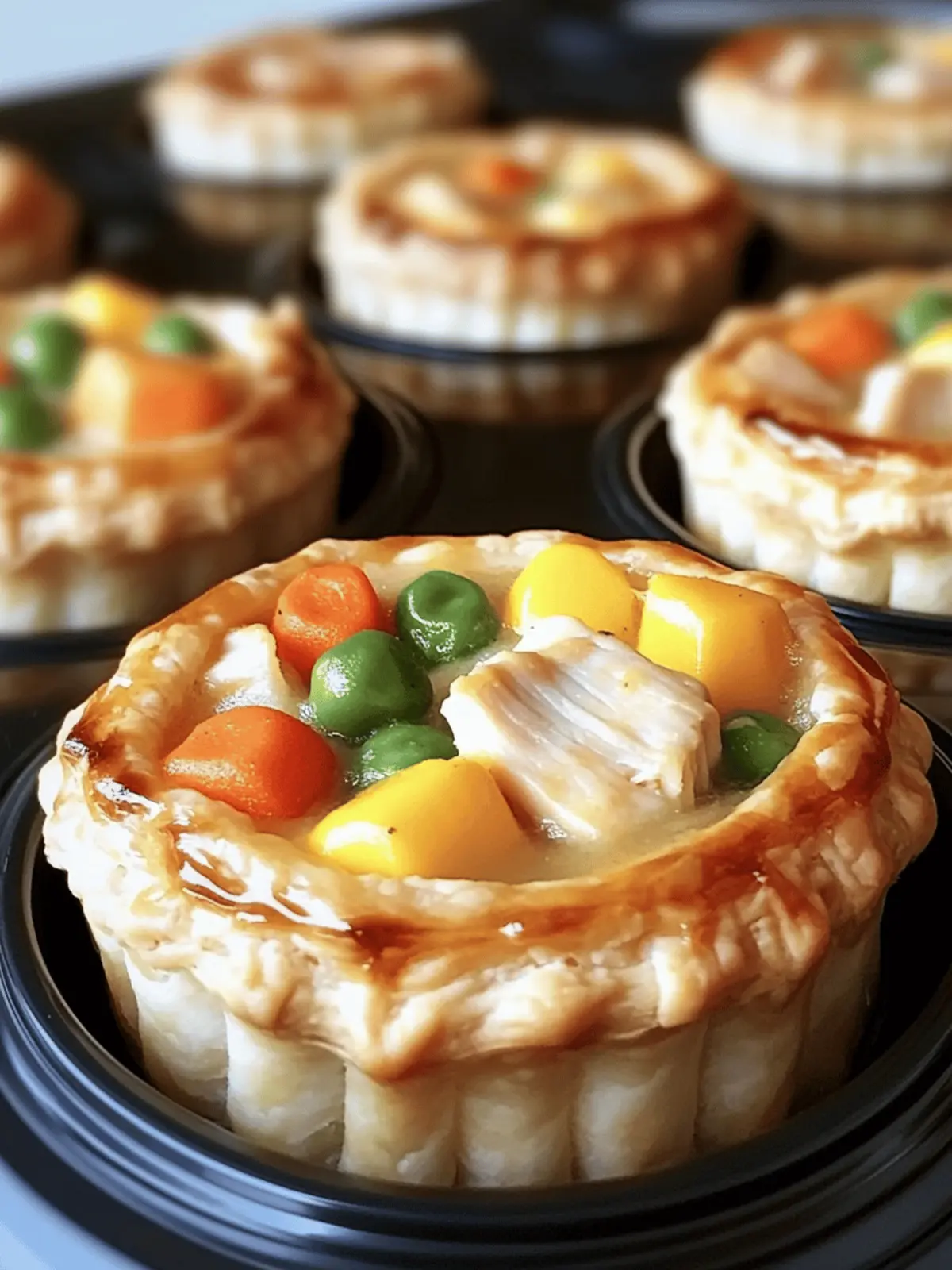 Mini Chicken Pot Pies Muffins: Cozy Bites for Busy Nights