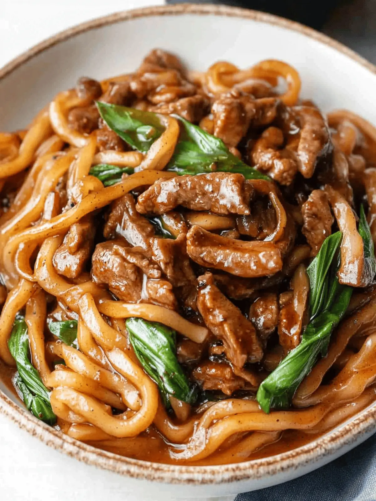 Simple Black Pepper Beef Udon: Quick Comfort Food Bliss