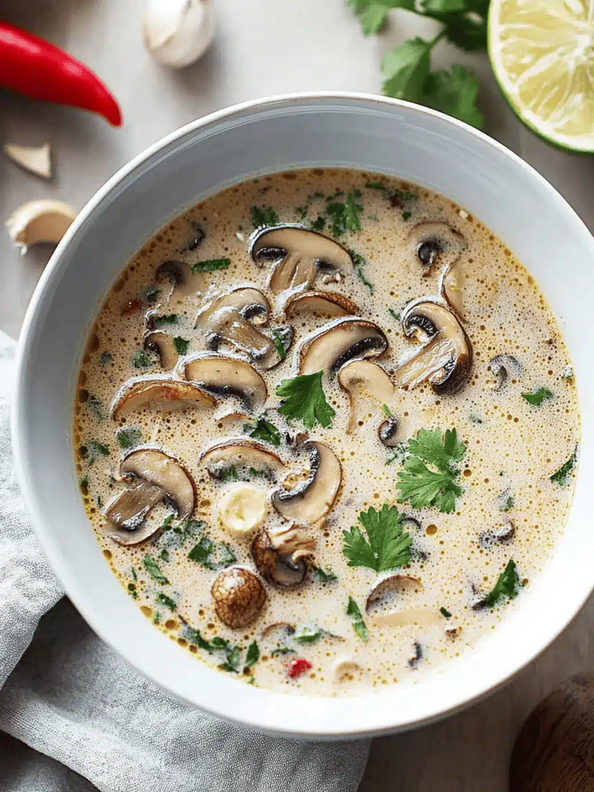 Thai Coconut Soup with Mushrooms