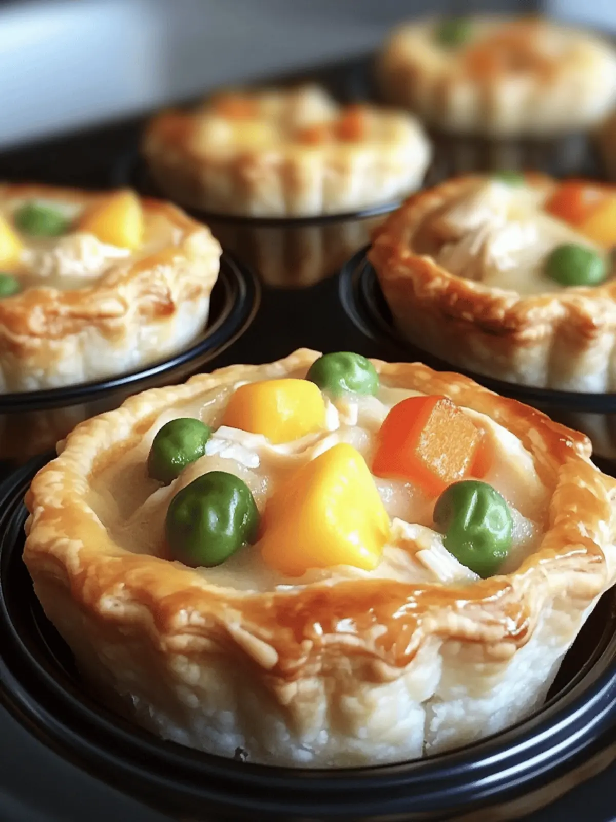 Mini Chicken Pot Pies Muffins: Cozy Bites for Busy Nights