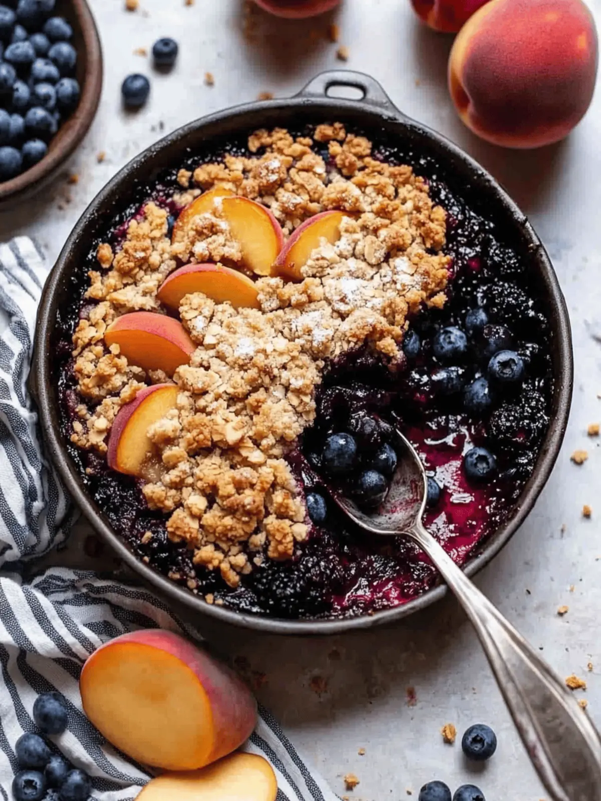 Blueberry Peach Crumble