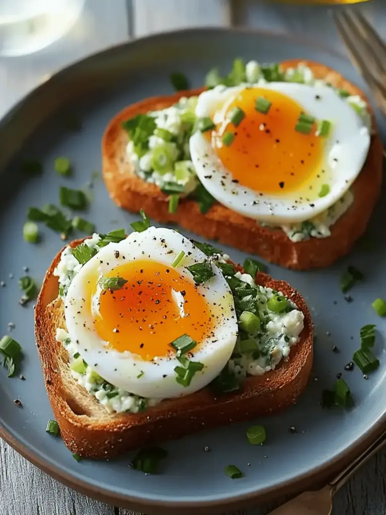 Spicy Honey-Cured Egg Yolks on Chive Cottage Cheese Toast