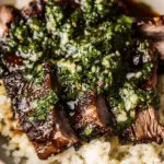 Miso Short Ribs with Cilantro Sauce