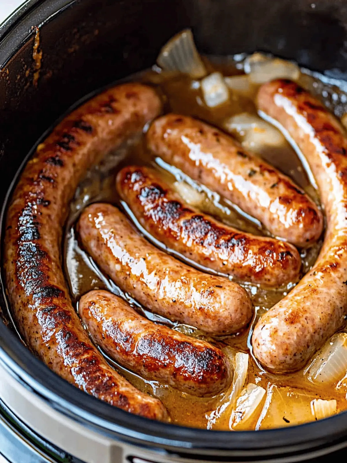Slow Cooker Beer Brats