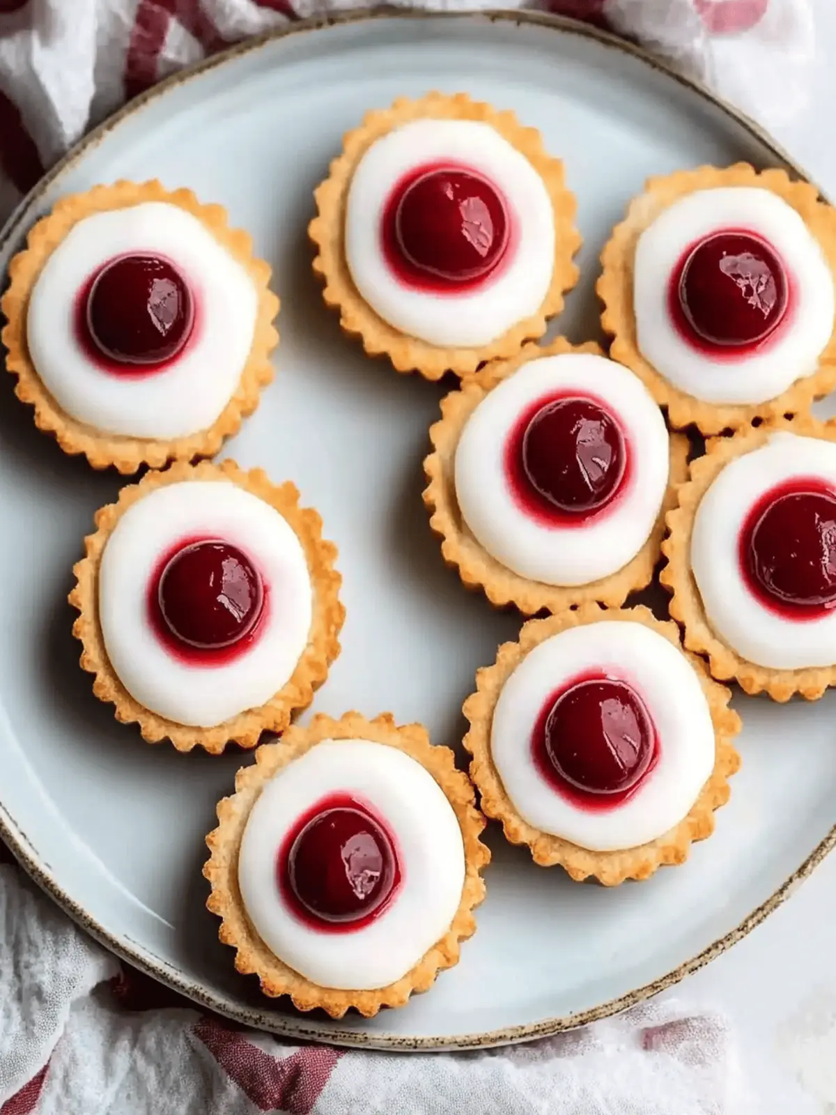 Mini Cherry Bakewell Tartlets