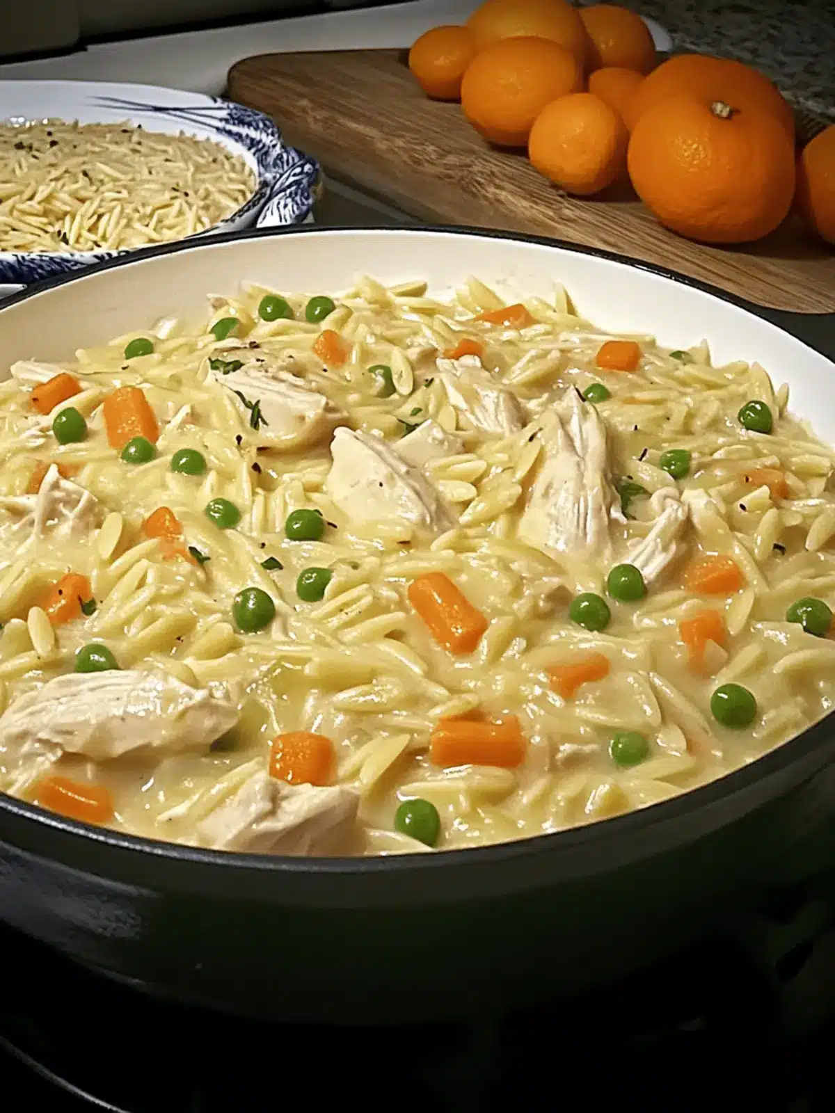 Creamy Chicken Pot Pie Orzo