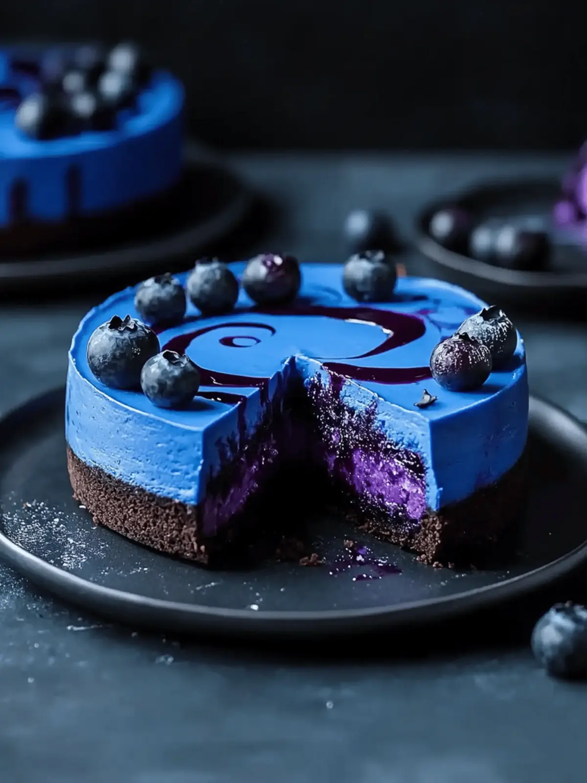 Ravenclaw Midnight Blueberry Cheesecake