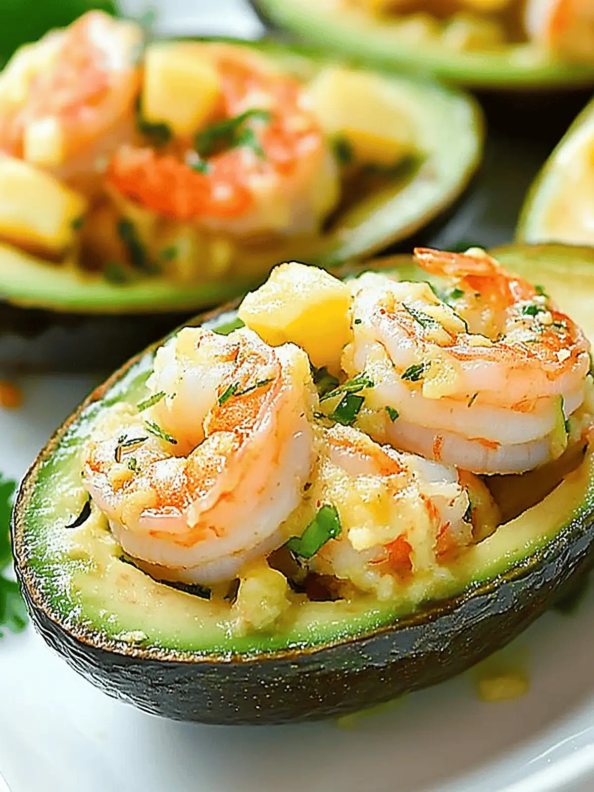 Baked Shrimp Stuffed Avocados