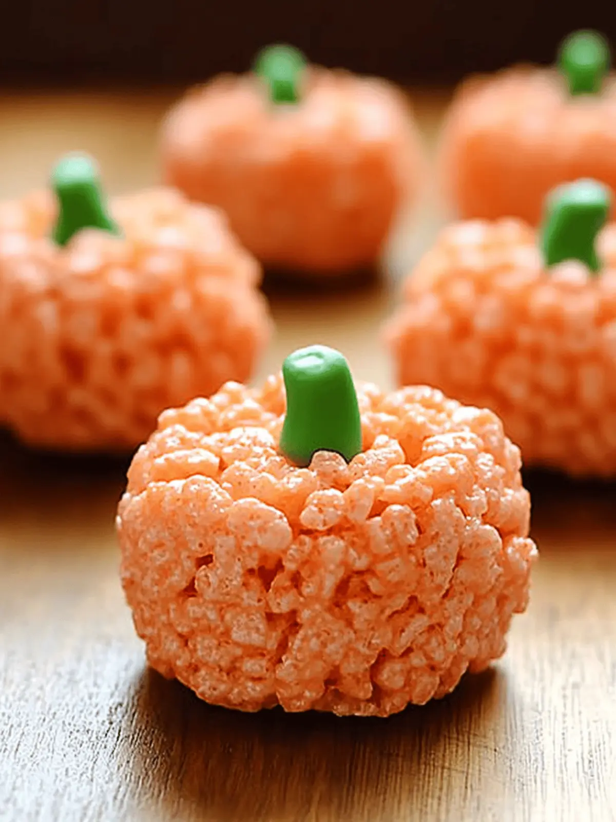 Delicious Rice Krispie Treat Pumpkins for Spooktacular Fun Rice Krispie Treat Pumpkins