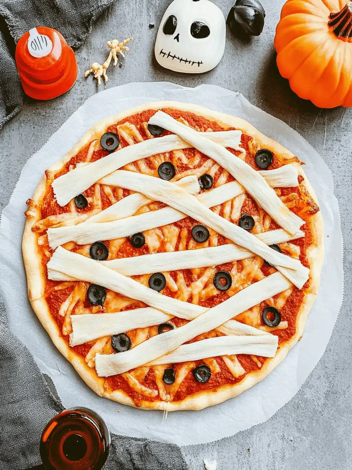 Halloween Mummy Pizza