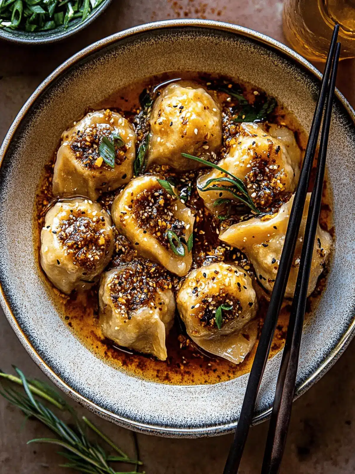 Chili Crisp Butternut Squash Dumplings