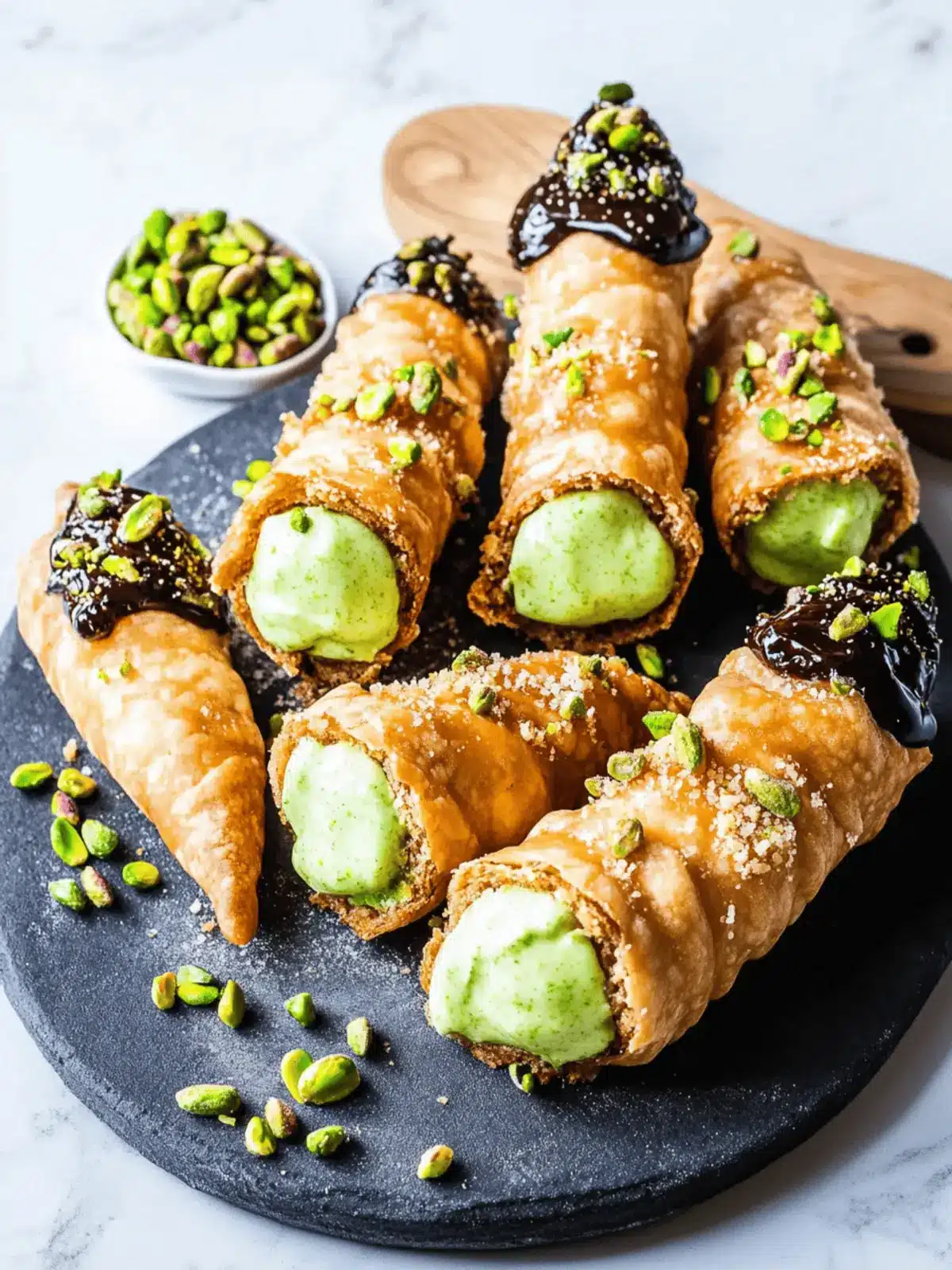 Pistachio Cannoli