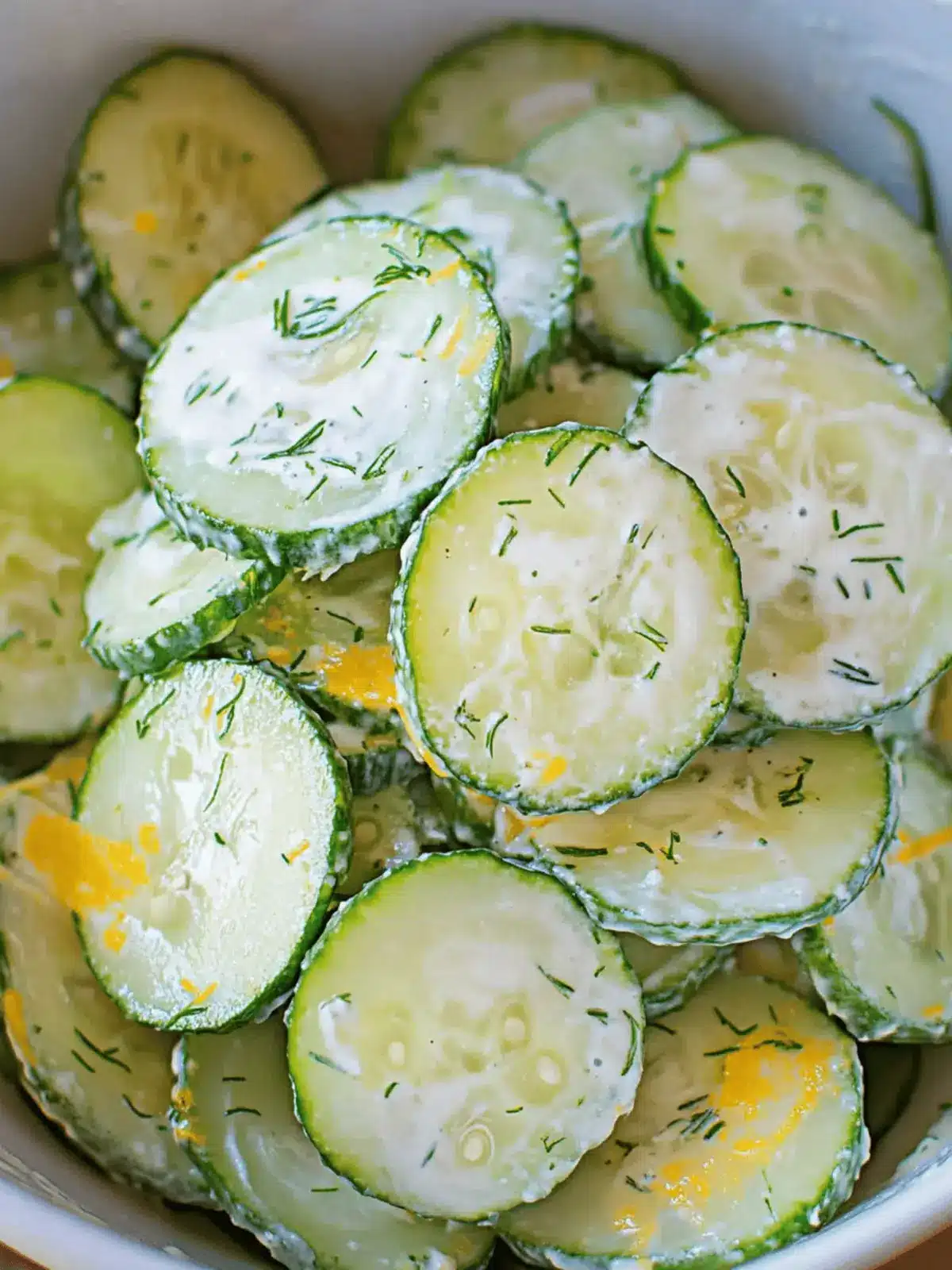 Pickle Juice Ranch Cucumber Salad