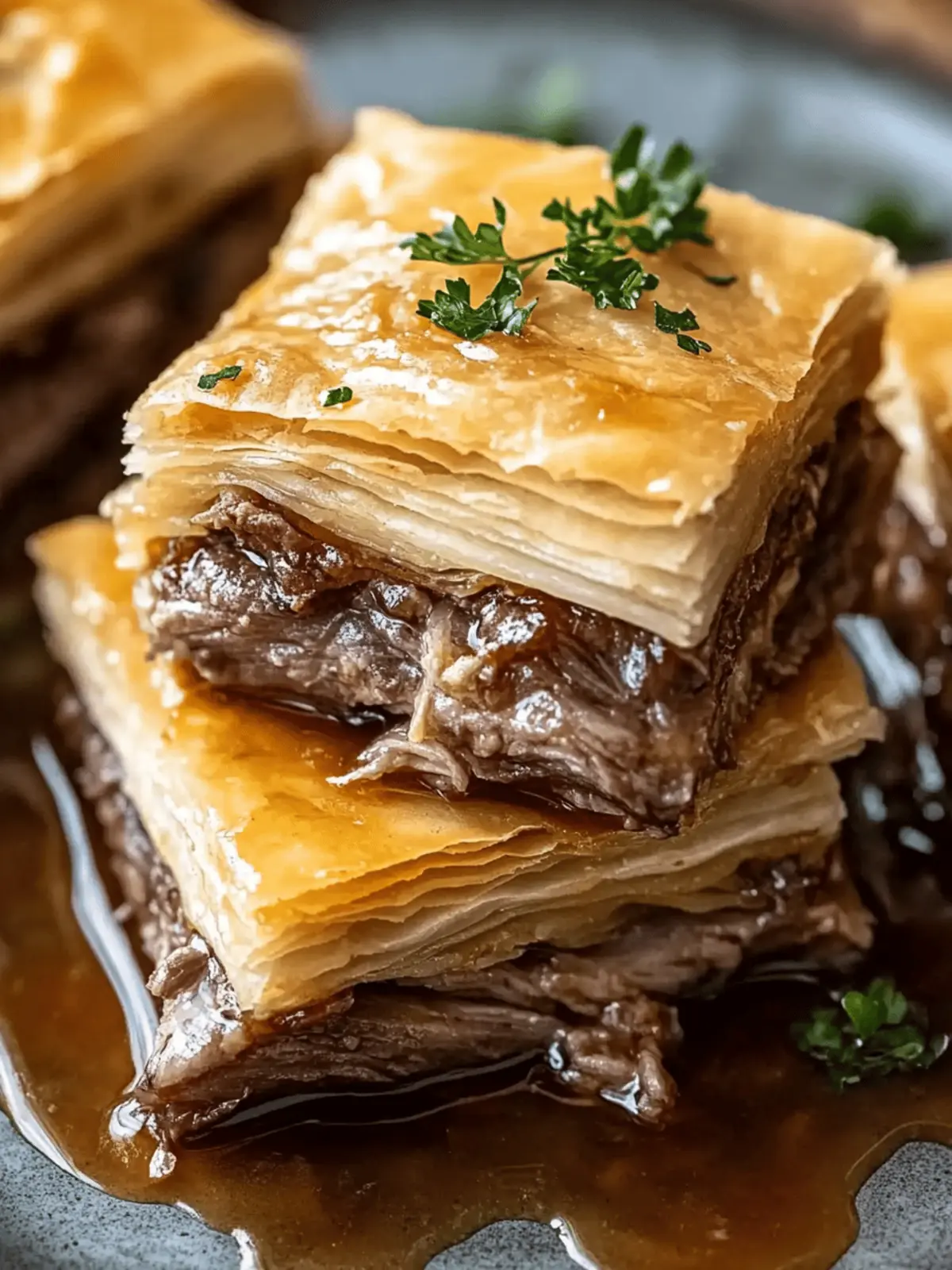 French Dip Squares