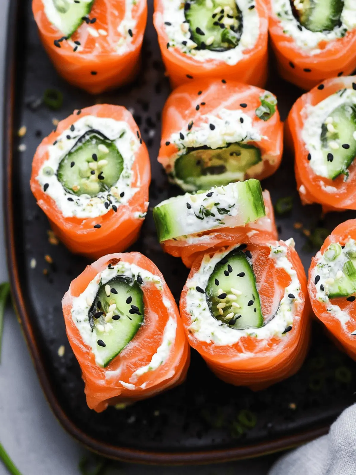 Smoked Salmon Roll Ups