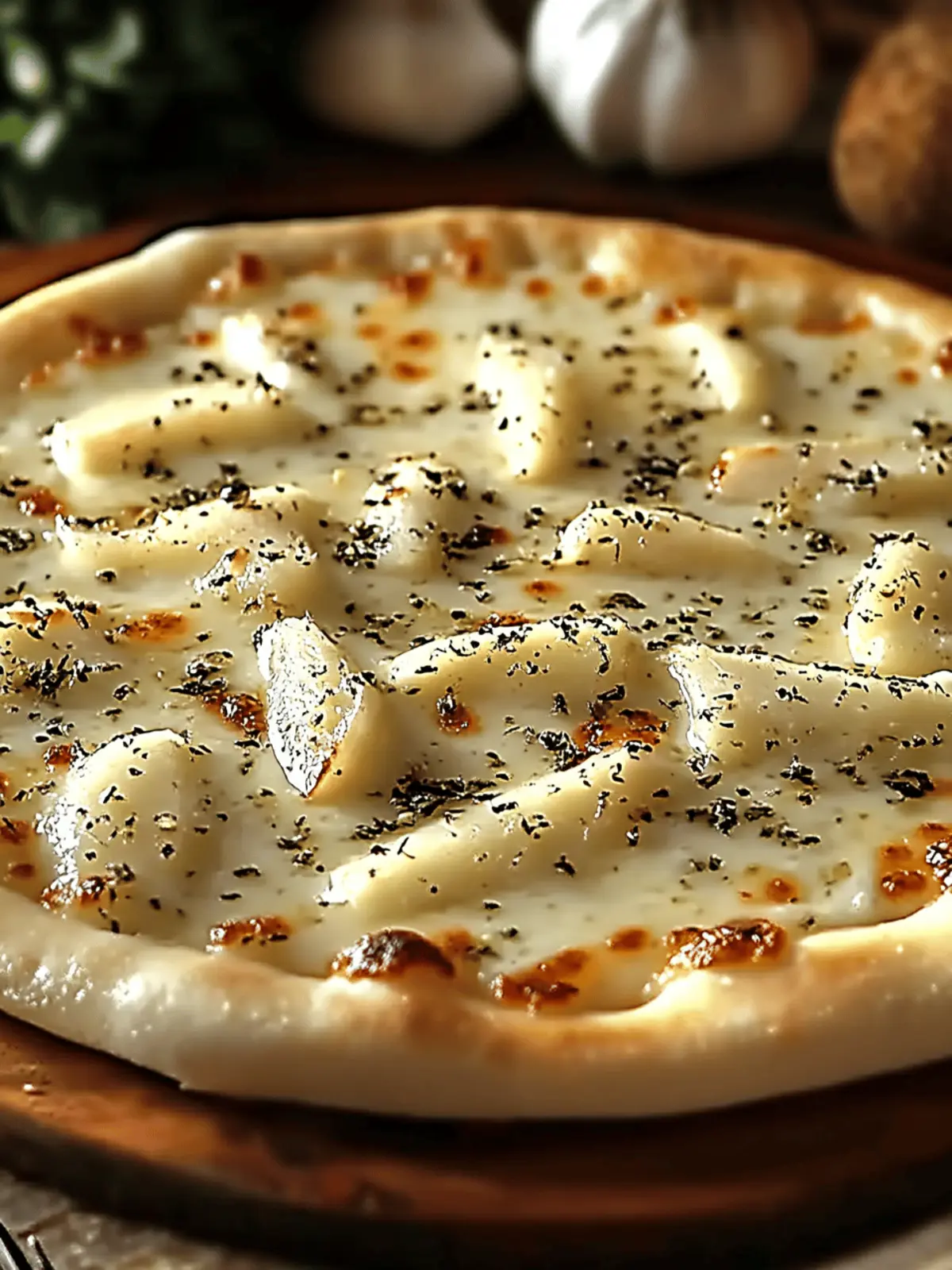 Creamy White Garlic Pizza Sauce