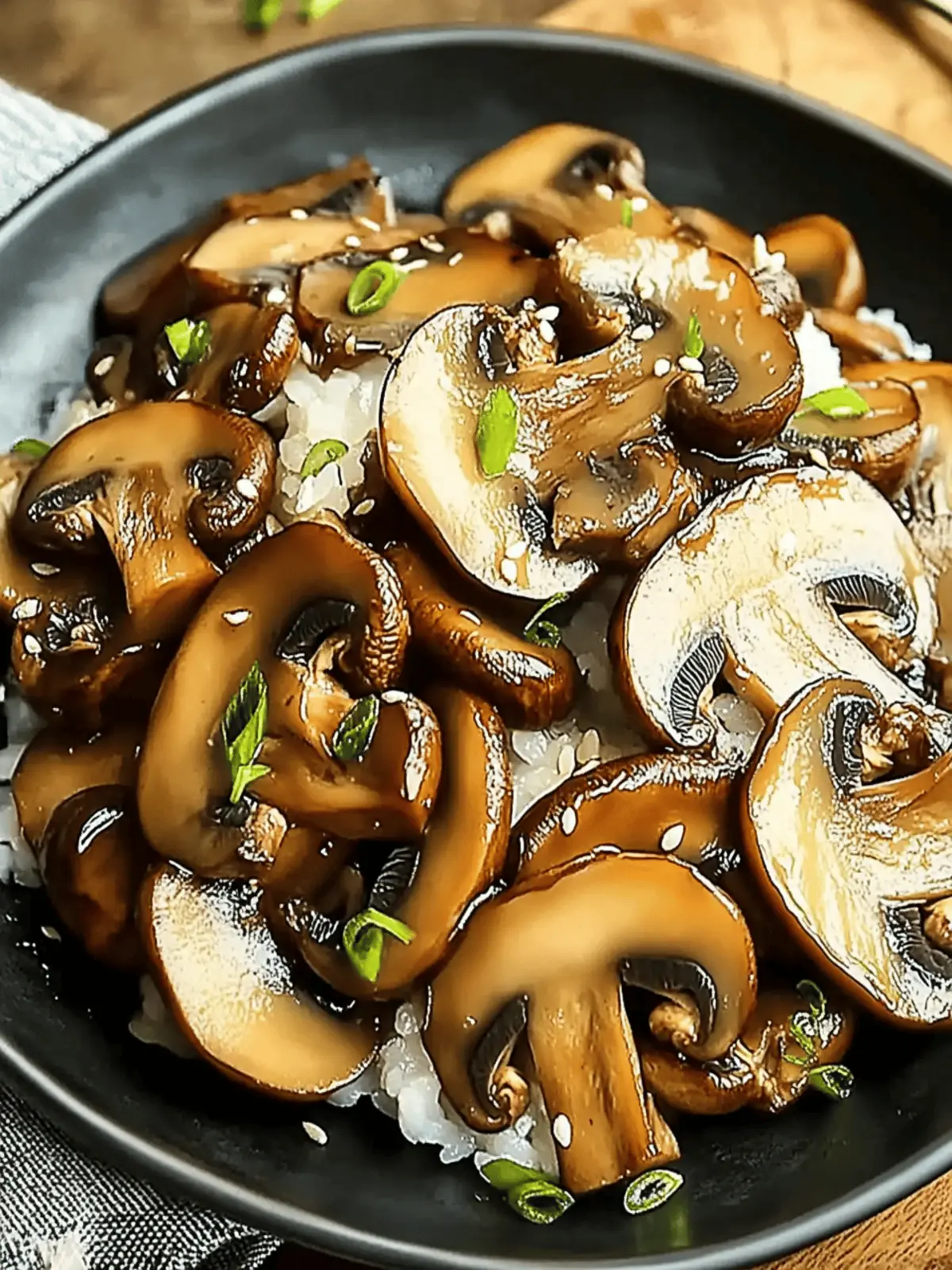 Japanese Miso Mushrooms