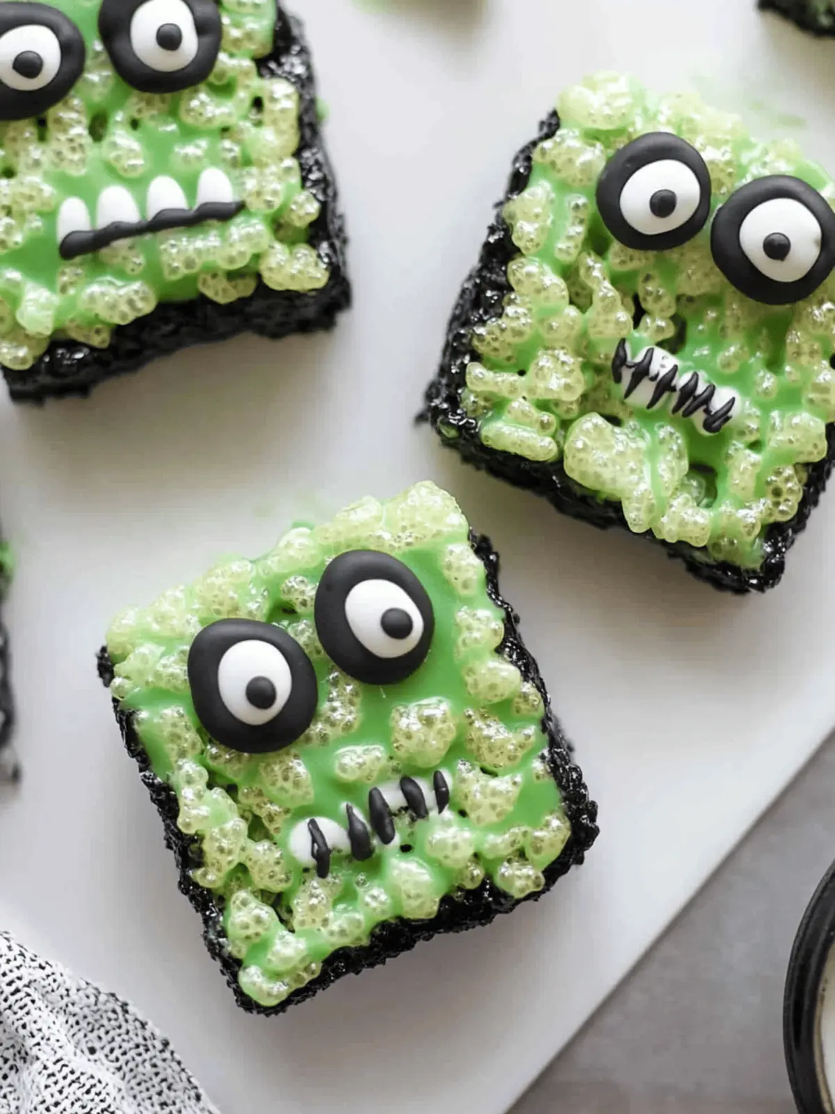 Frankenstein Rice Krispie Treats