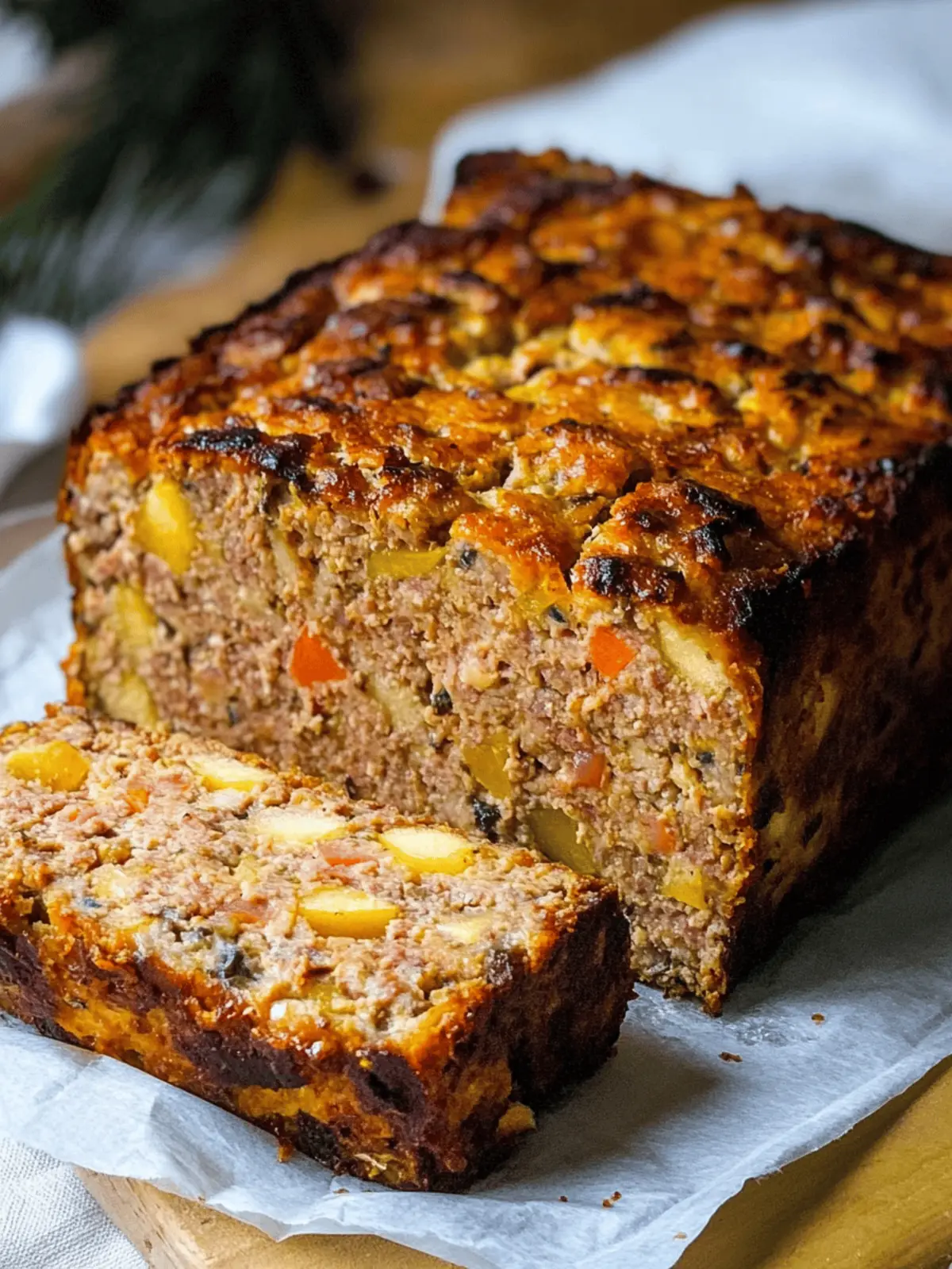 Lithuanian Meatloaf with Apple