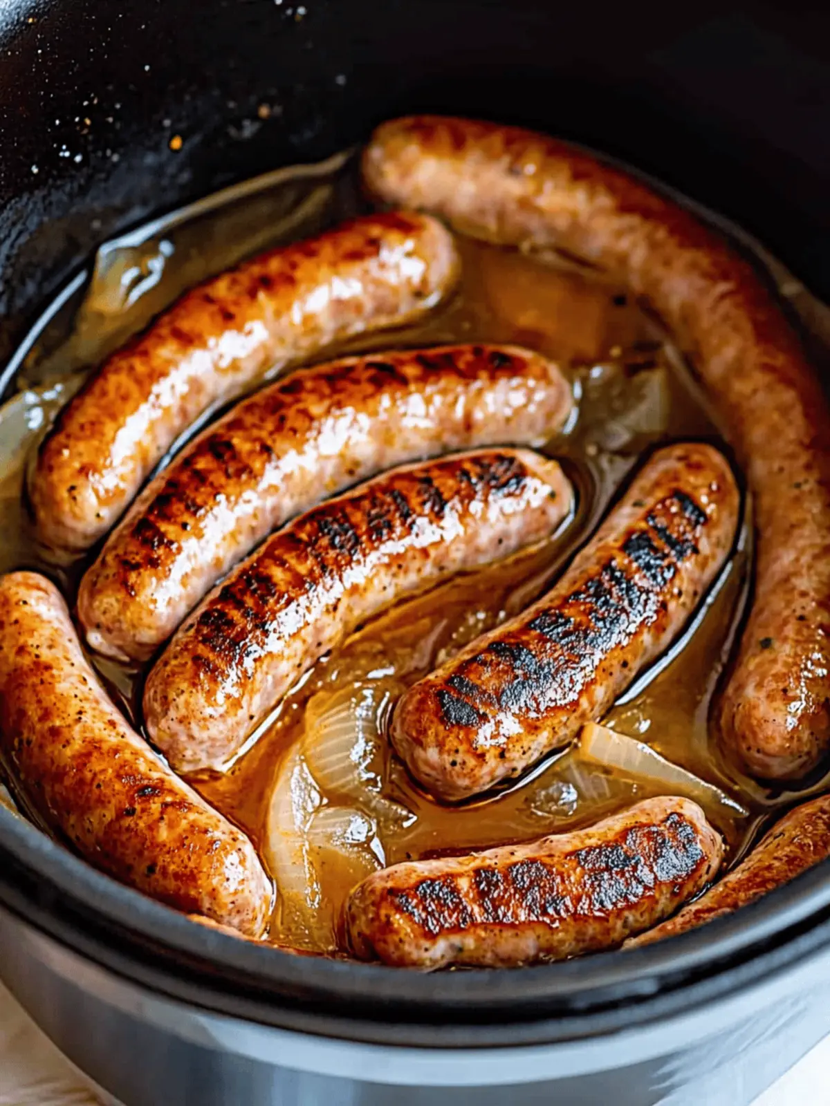 Slow Cooker Beer Brats