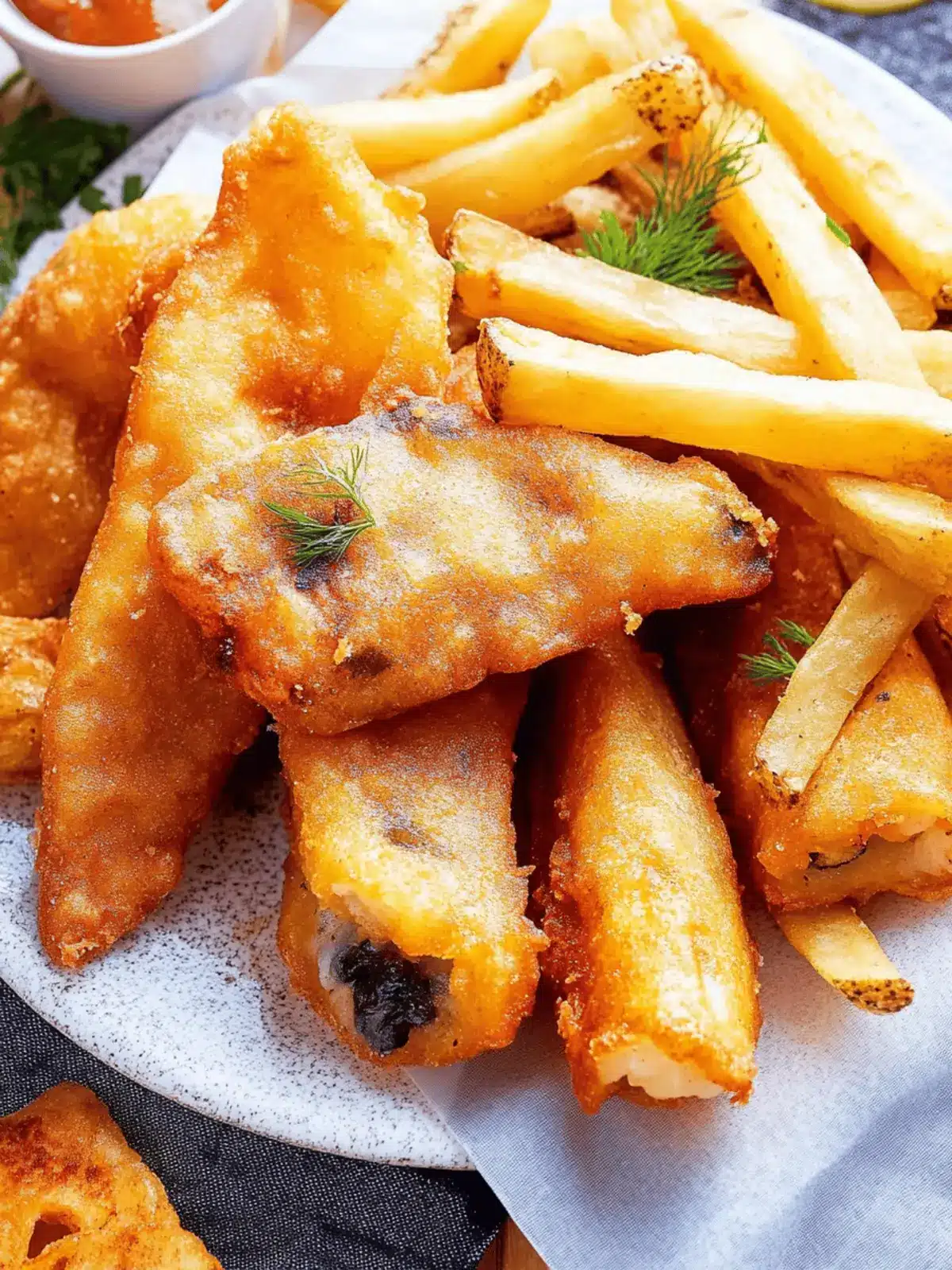 Crispiest Beer Battered Vegan Fish and Chips