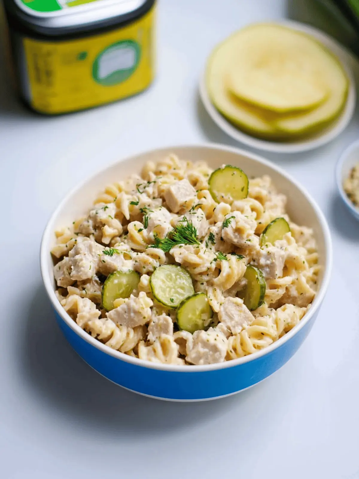 Dill Pickle Tuna Pasta