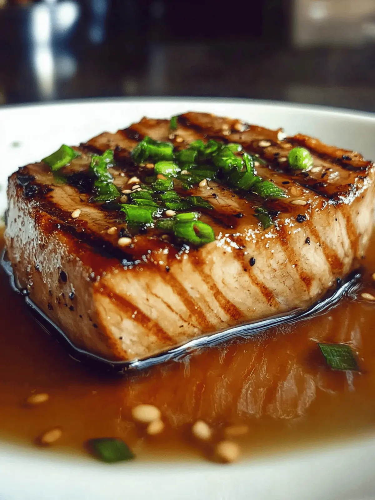 Grilled Soy-Ginger Tuna Steak
