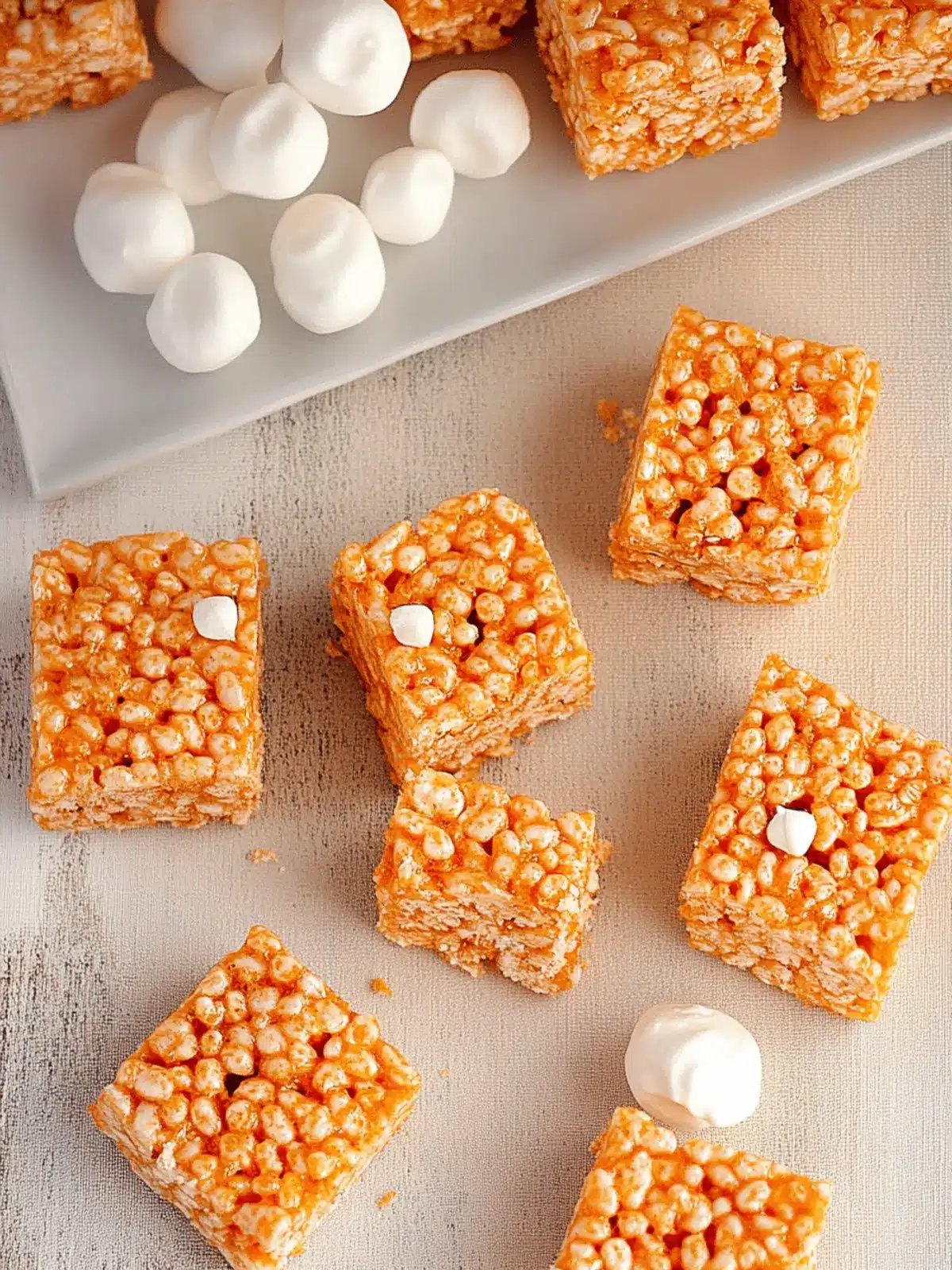 Pumpkin Rice Krispy Treats