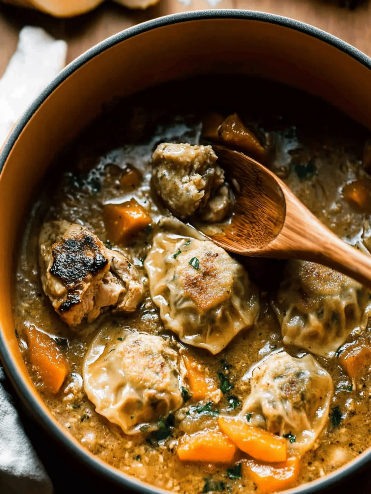 Chicken and Pumpkin Dumplings