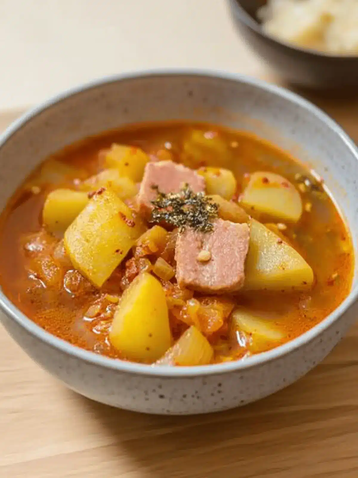 Korean Potato and Spam Stew