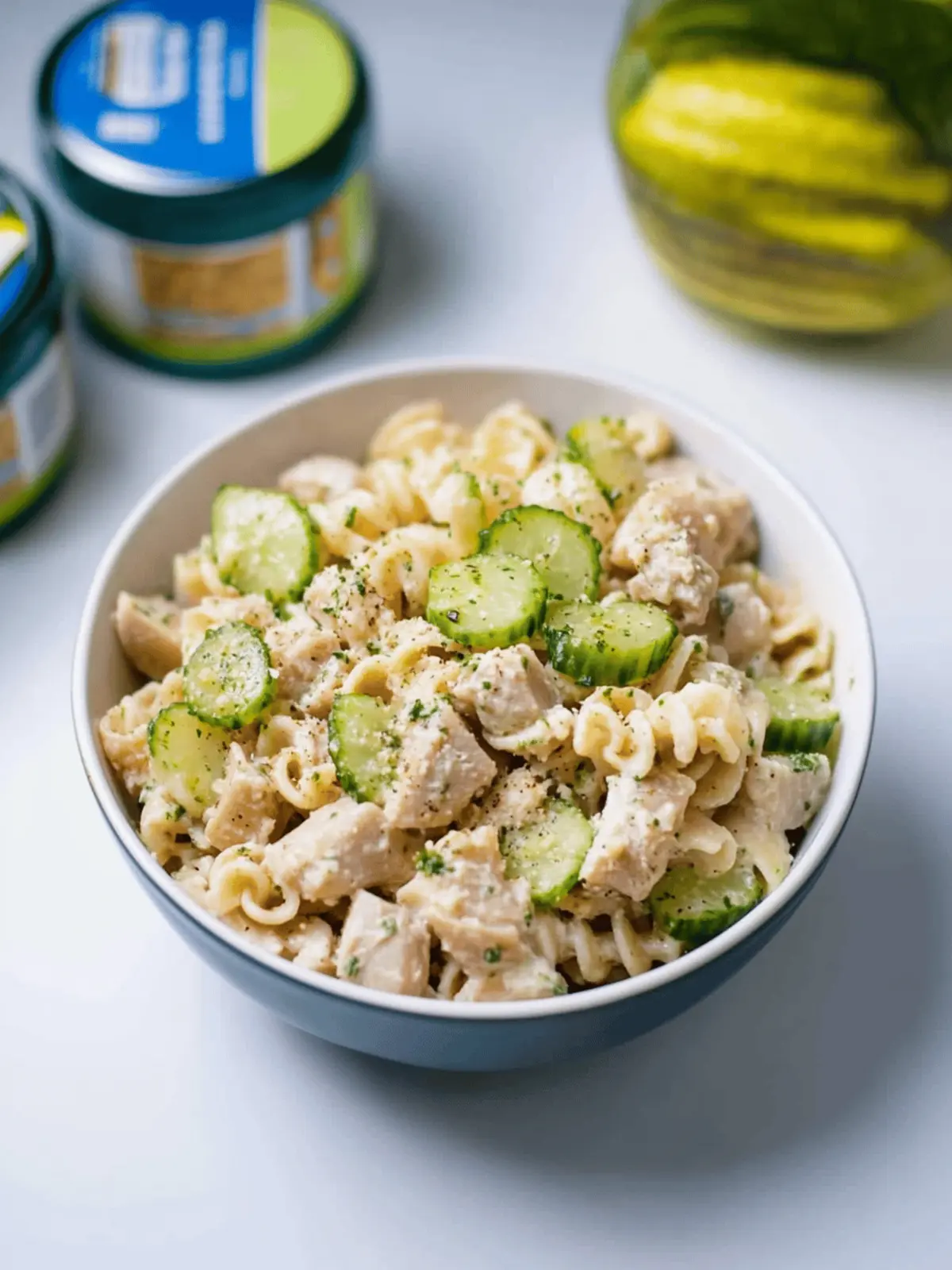 Dill Pickle Tuna Pasta