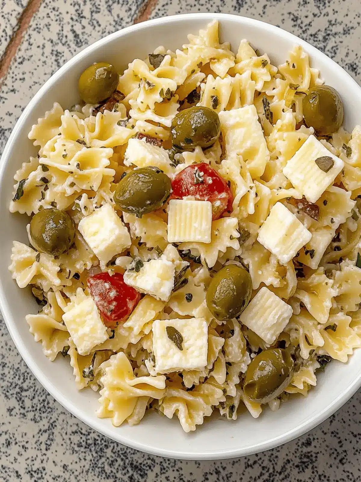 Dirty Martini Pasta Salad