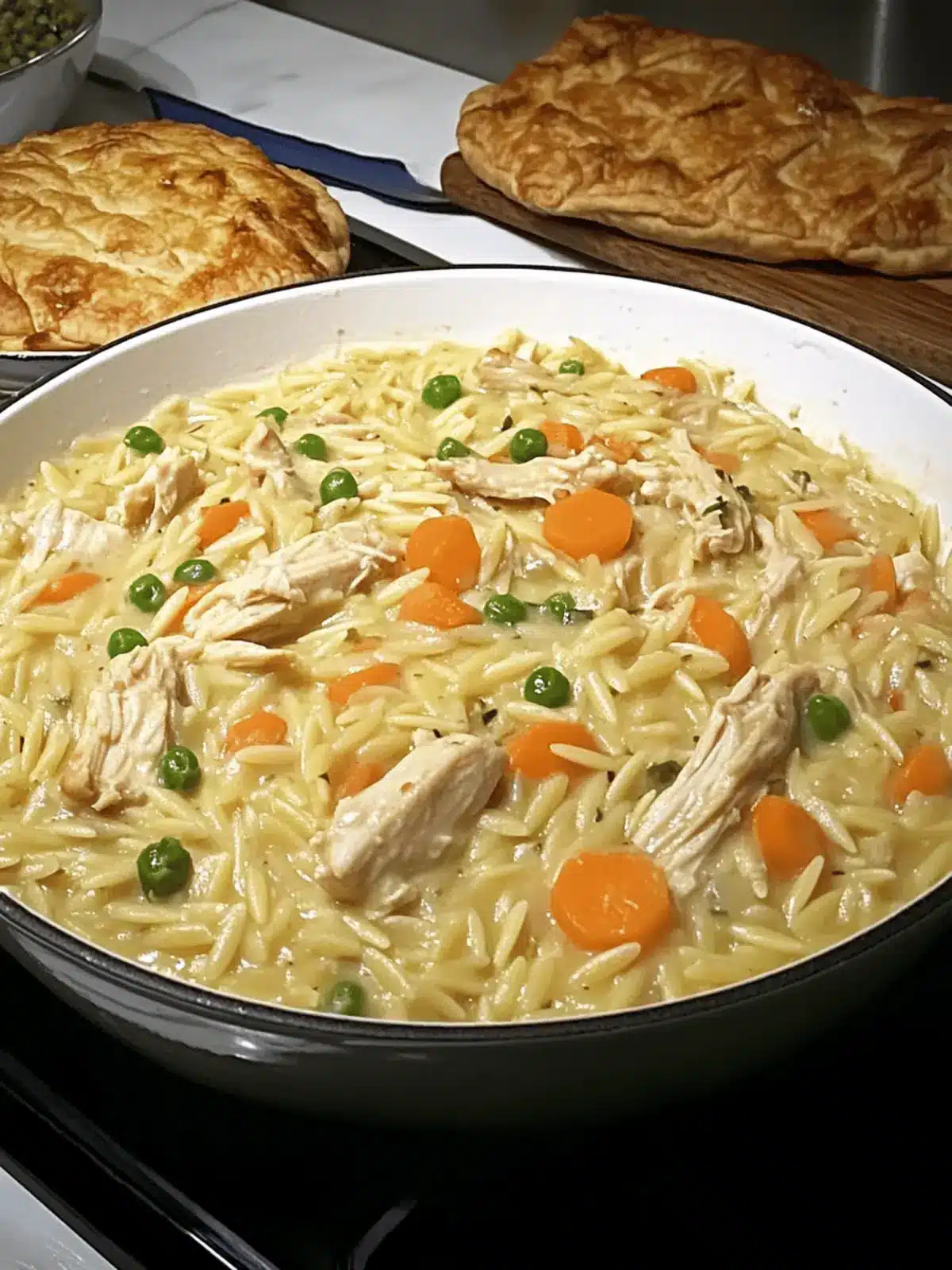 Creamy Chicken Pot Pie Orzo