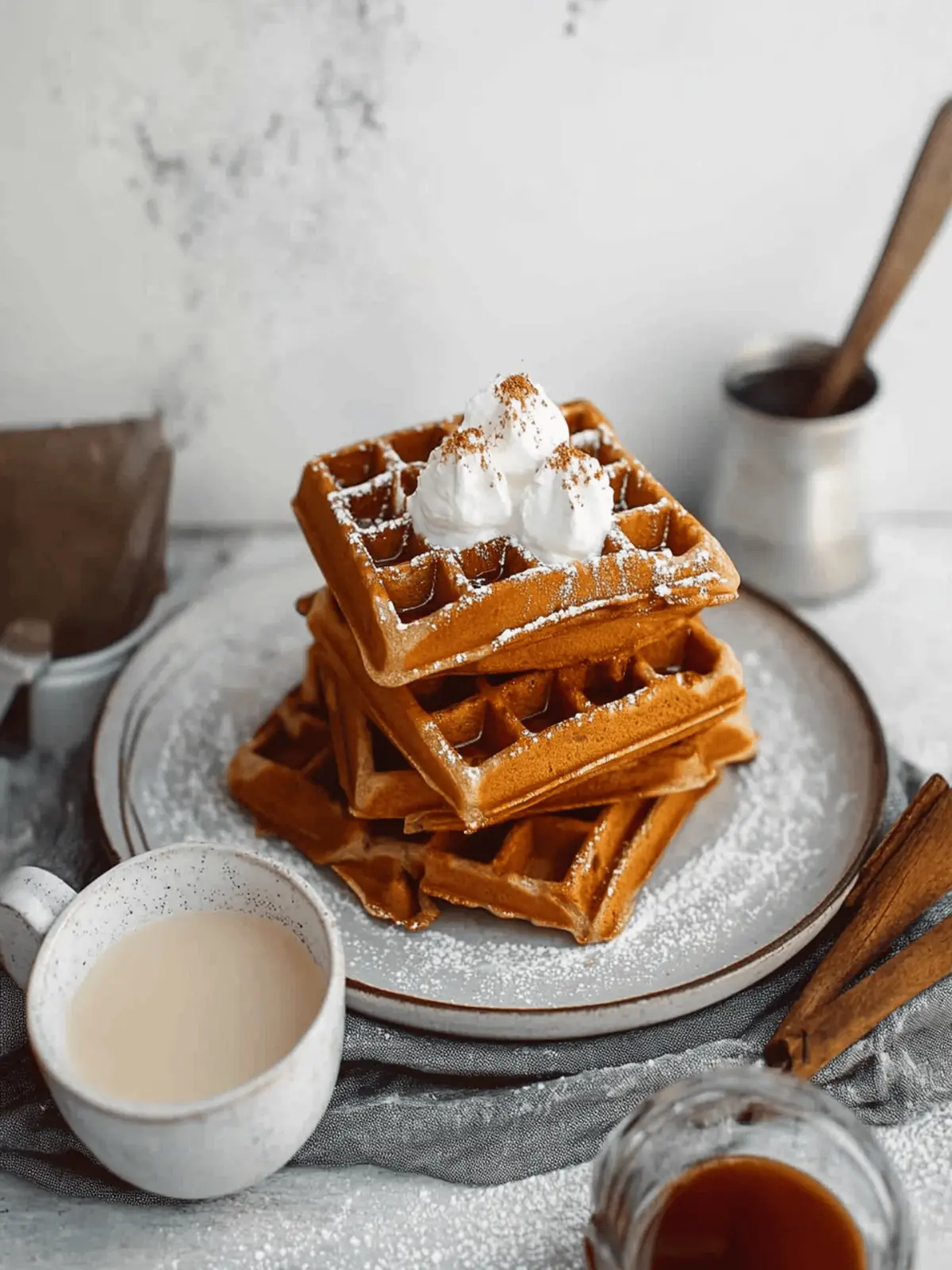 Morning Gingerbread Waffles