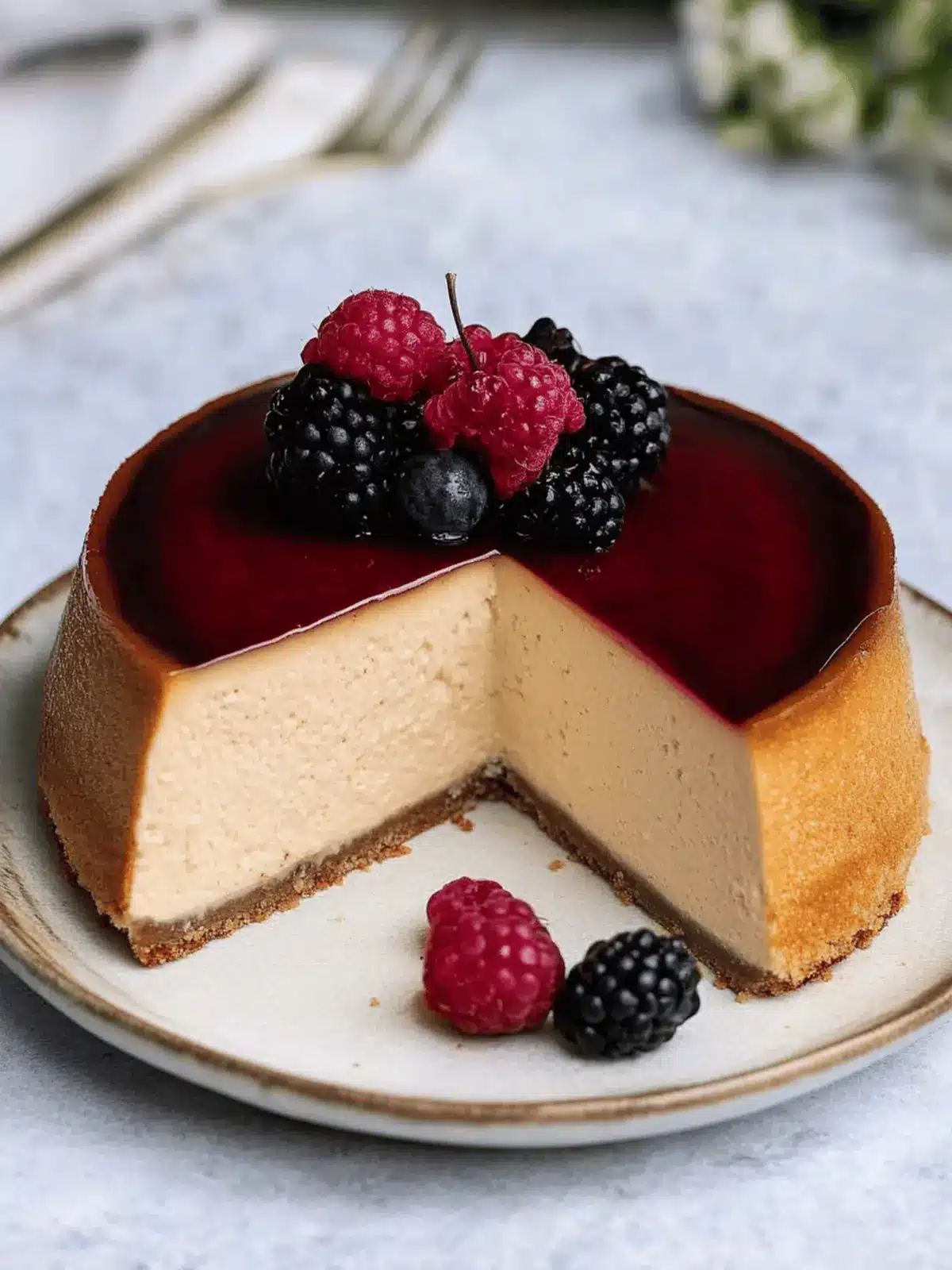 London Fog Basque Cheesecake