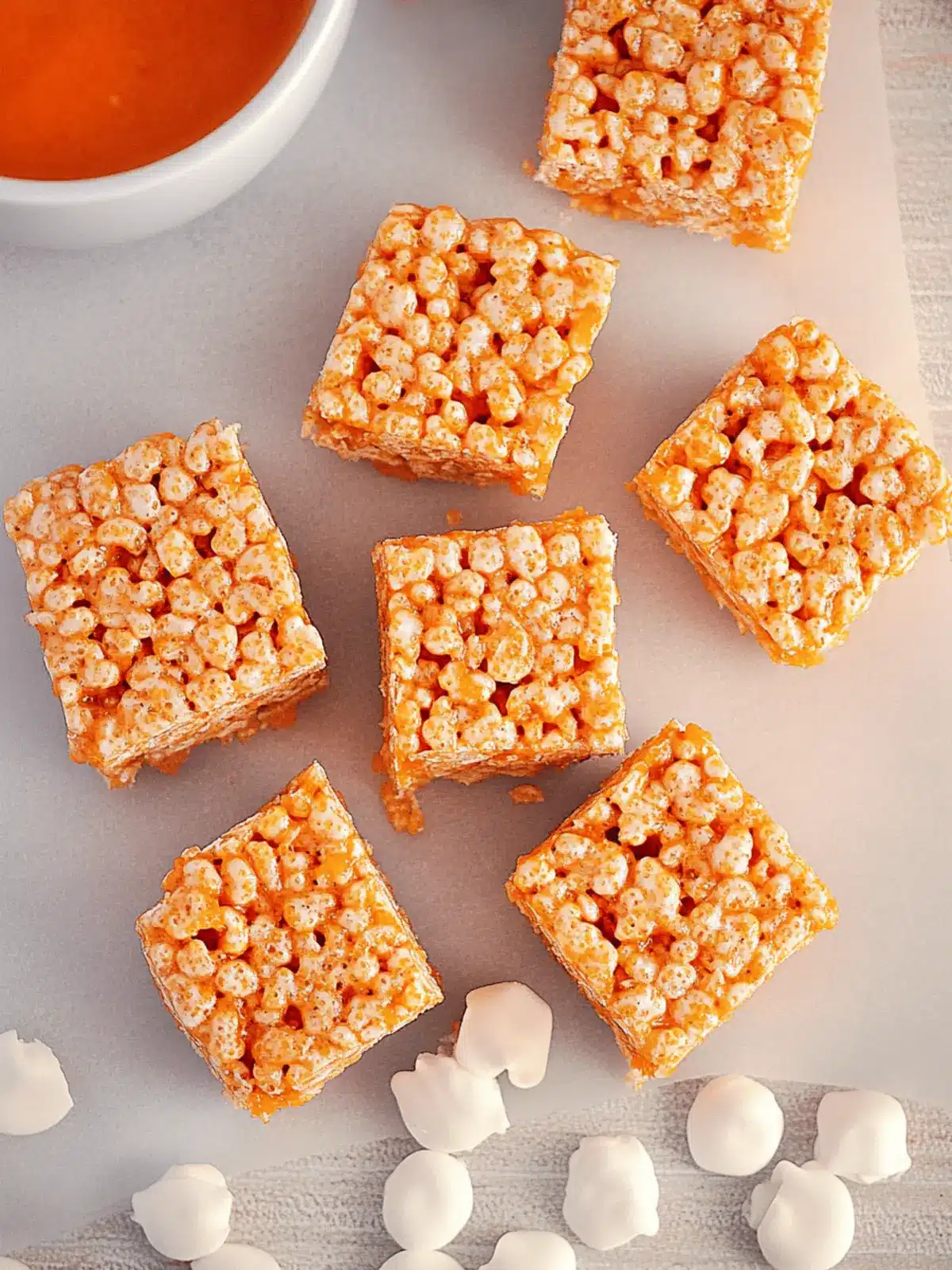Pumpkin Rice Krispy Treats