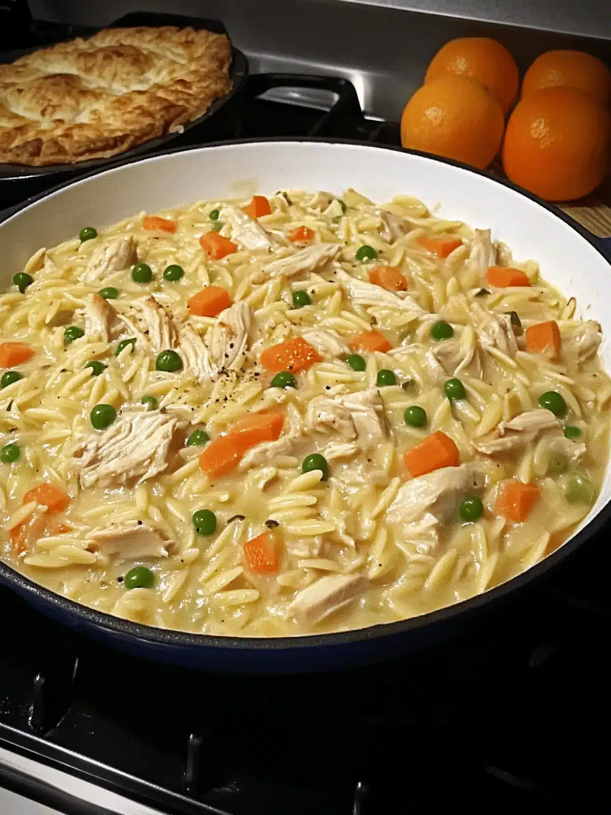 Creamy Chicken Pot Pie Orzo