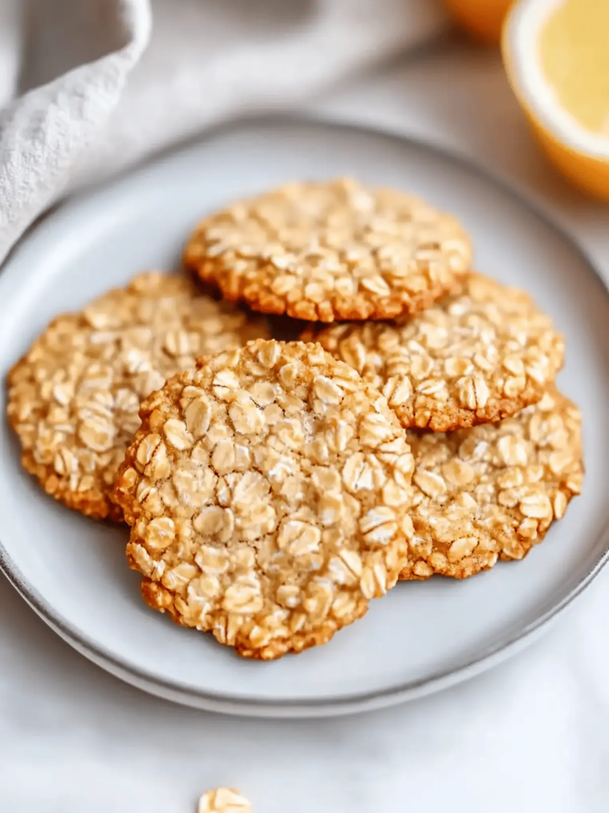 Honey Oatmeal Cookies
