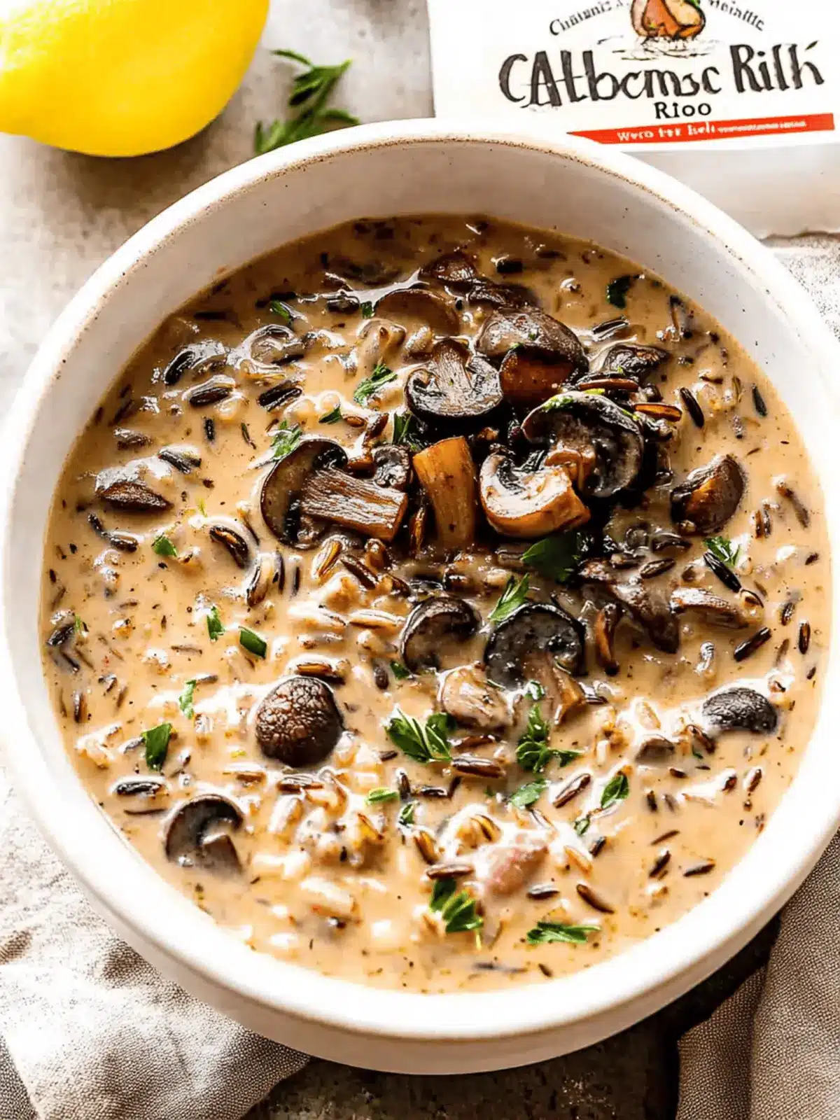 Creamy Wild Rice and Mushroom Soup for Cozy Nights Creamy Wild Rice and Mushroom Soup